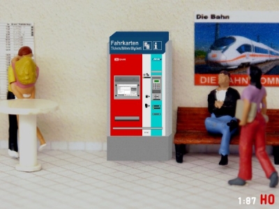 1/87 Track H0 RMV Frankfurt Ticket machine