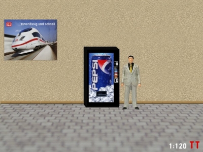 1/120 Track TT Pepsi Cola vending machine