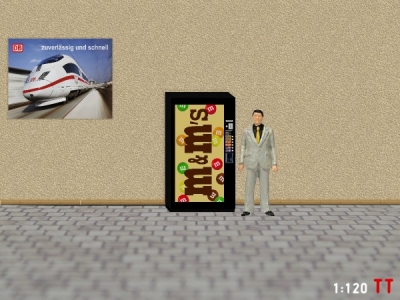 1/120 Track TT M&M Snack vending machine