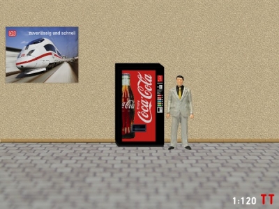 1:120 Spur TT Coca Cola Getrnkeautomat