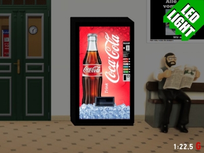1:22,5 Spur G LED 9 - 24V Coca Cola Getränkeautomat beleuchtet