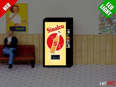 1/87 Track H0 LED 9 - 12V Sinalco vending machine illuminated