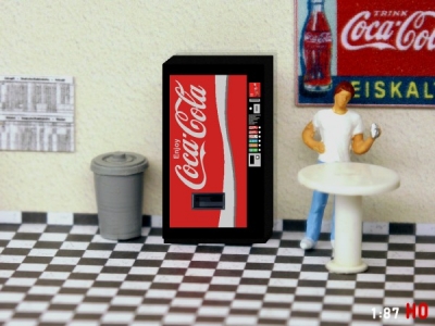 1:87 Spur H0 Coca Cola Getränkeautomat