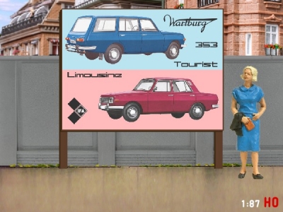 1/87 H0 Billboard Wartburg 353