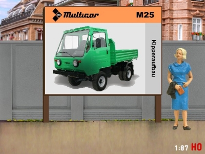 1:87 H0 Plakatwand Multicar M25