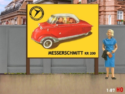 1:87 H0 Plakatwand Messerschmitt KR 200