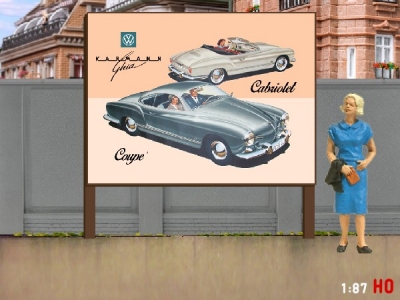 1/87 H0 Billboard VW Karmann Chia