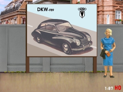 1:87 H0 Plakatwand DKW F 69