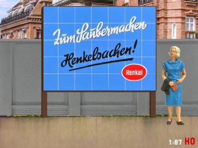 1/87 H0 Billboard Henkel