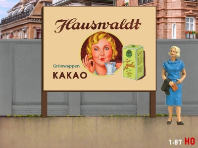 1:87 H0 Plakatwand Hauswaldt KAKAO