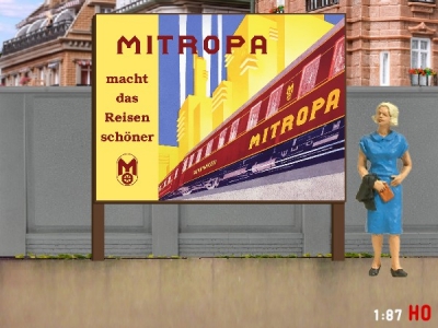 1:87 H0 Plakatwand MITROPA