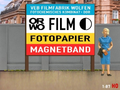 1:87 H0 Plakatwand ORWO FILM