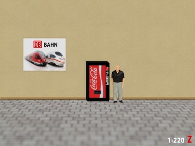 1:220 Spur Z Coca Cola Getrnkeautomat