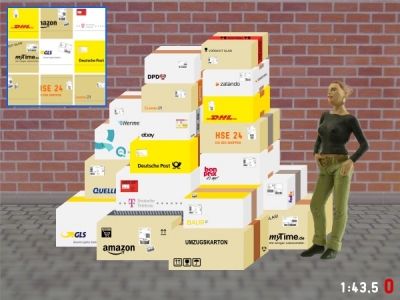 1:43,5 Spur 0 Bausatz Pakete Amazon Ebay DPD DHL GLS FedEX Hermes OTTO Zalando Quelle