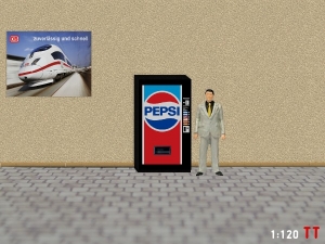 1/120 Track TT Pepsi Cola vending machine