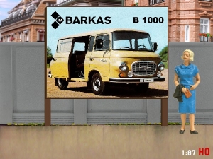 1:87 H0 Plakatwand Barkas B 1000