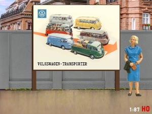 1/87 H0 Billboard VW T1