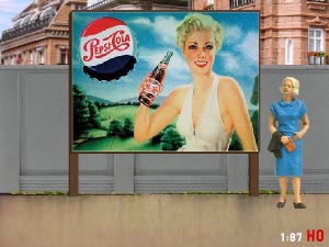 1:87 H0 Plakatwand Pepsi Cola