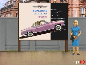1:87 H0 Plakatwand Borgward Isabella Coupe