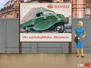 1:87 H0 Plakatwand Tempo Hanseat