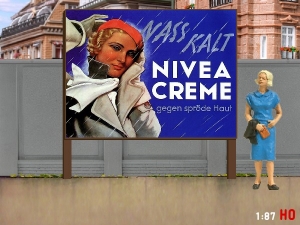 1/87 H0 Billboard NIVEA Creme