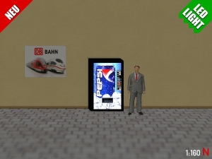 1:160 Spur N LED 9V Pepsi Cola Automat beleuchet